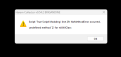 Crash message